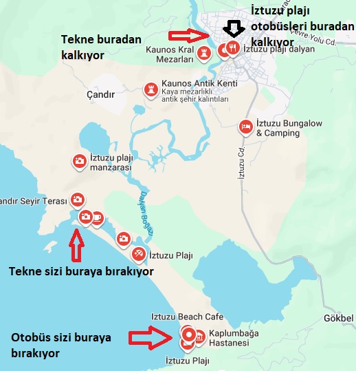 Fethiyeden İztuzu plajına nasıl gidilir